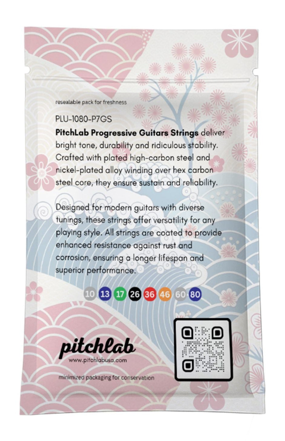 Pitchlab Progressive 10-80 Guitar String Pack