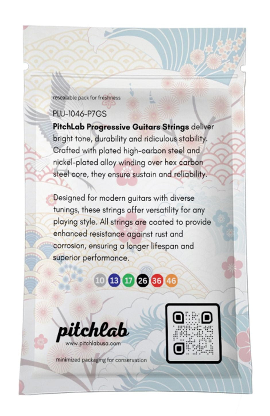 Pitchlab Progressive 10-46 Guitar String Pack
